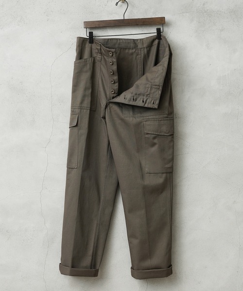 MILITARY(ミリタリー)の「実物 新品 デッドストック オーストリア軍 M-75 コットンツイル ファティーグ カーゴパンツ ノータック(カーゴパンツ・メンズ・ブラウン系その他・1/2)」の7枚目の写真