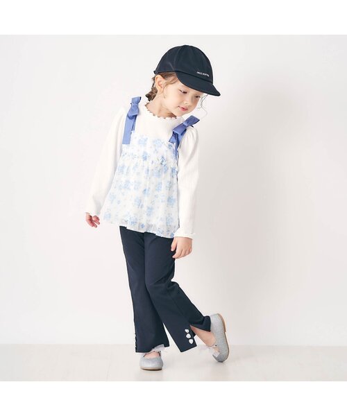 apres les cours(アプレレクール)の「後ろリボンキャップ(キャップ・キッズ・アイボリー/ブラック・50/54/58)」の12枚目の写真