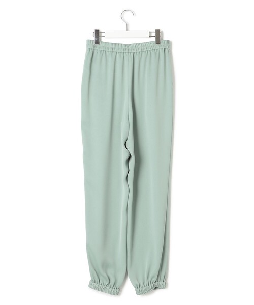 23区 L(ニジュウサンクオオキイサイズ)の「【防シワ性/吸水速乾】ジョーゼットサテン ジョグパンツ(その他パンツ・レディース・ライトグリーン系/ベージュ系/ブラック系・44/46/48/50)」の7枚目の写真