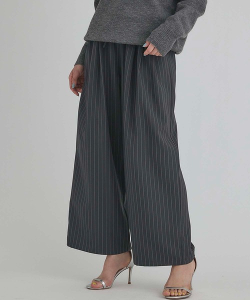 Edit Sheen（エディットシーン）の「イージーワイドパンツ（その他パンツ・レディース・チャコールグレー/ストライプ/ネイビー/ベージュ・M/S）」の19枚目の写真
