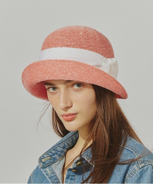 Chapeau d' O(シャポードオー)の「Chapeau d' O Washi Tuck Ribbon Breton / シャポードオー(ハット・レディース・ライトグレー/オレンジ/ブラック・M/57.5cm/L 59cm)」の19枚目の写真
