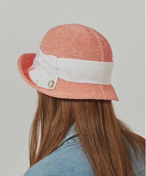 Chapeau d' O(シャポードオー)の「Chapeau d' O Washi Tuck Ribbon Breton / シャポードオー(ハット・レディース・ライトグレー/オレンジ/ブラック・M/57.5cm/L 59cm)」の21枚目の写真