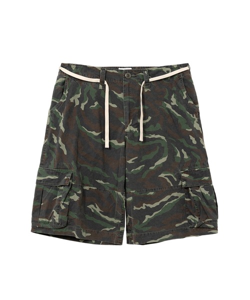 KAMIYA（カミヤ）の「Camouflage Cargo Bermuda Pants（カーゴパンツ・メンズ・ベージュ/カーキ・M）」の2枚目の写真