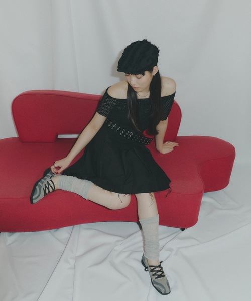 DTYYPE（ドタイプ）の「ラウンドトゥバレエシューズ（バレエシューズ・レディース・ブラック/グレー/ホワイト・MEDIUM/SMALL/X-LARGE/LARGE）」の7枚目の写真