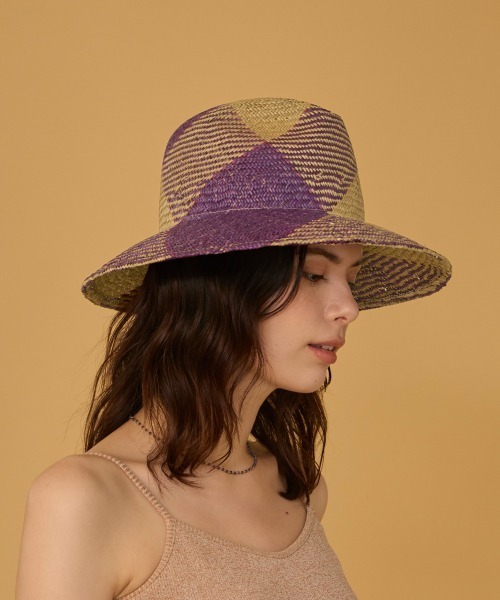 arth（アース）の「arth  HANAGOZA Fedora / アース（ハット・レディース・グリーン/パープル・57cm）」の3枚目の写真