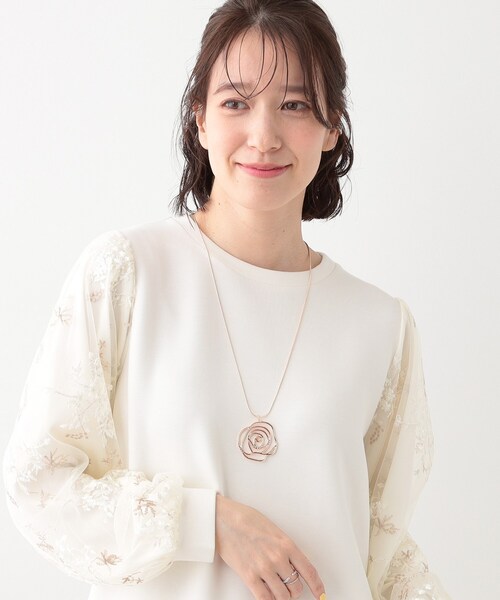 SHOO・LA・RUE（シューラルー）の「【2WAY】ローズモチーフネックレス（ネックレス・レディース・シルバー/ゴールド/ピンクゴールド・00）」の10枚目の写真