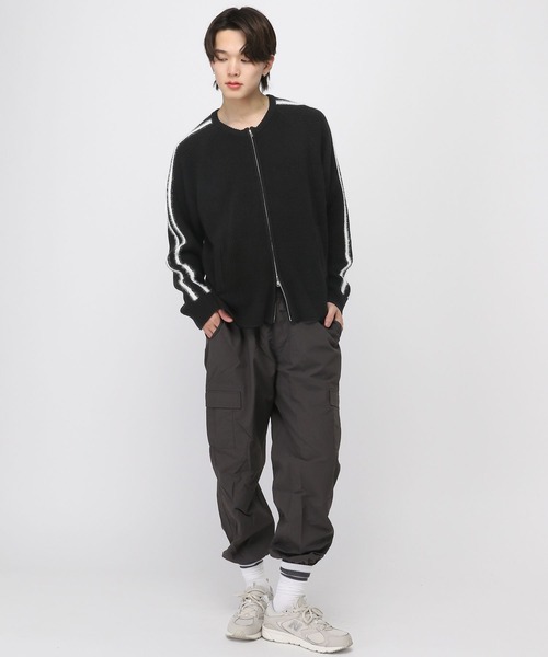 3.3 Field Trip （3.3フィールドトリップ）の「3.3 Field Trip／モヘアラインジップニット（ニット/セーター・メンズ・ブラック/ベージュ・FREE）」の8枚目の写真