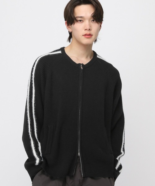 3.3 Field Trip （3.3フィールドトリップ）の「3.3 Field Trip／モヘアラインジップニット（ニット/セーター・メンズ・ブラック/ベージュ・FREE）」の11枚目の写真