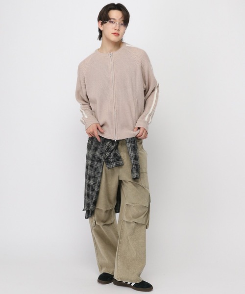 3.3 Field Trip （3.3フィールドトリップ）の「3.3 Field Trip／モヘアラインジップニット（ニット/セーター・メンズ・ブラック/ベージュ・FREE）」の13枚目の写真