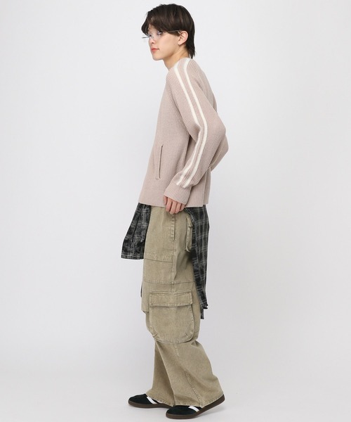 3.3 Field Trip （3.3フィールドトリップ）の「3.3 Field Trip／モヘアラインジップニット（ニット/セーター・メンズ・ブラック/ベージュ・FREE）」の14枚目の写真