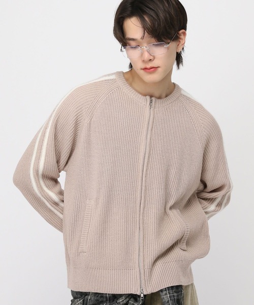 3.3 Field Trip （3.3フィールドトリップ）の「3.3 Field Trip／モヘアラインジップニット（ニット/セーター・メンズ・ブラック/ベージュ・FREE）」の16枚目の写真