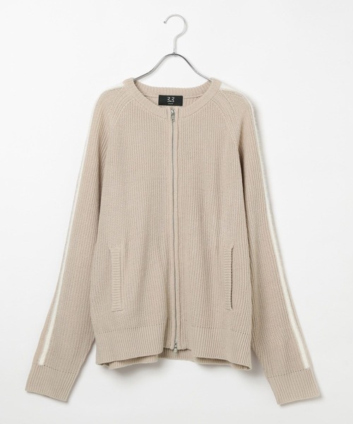 3.3 Field Trip （3.3フィールドトリップ）の「3.3 Field Trip／モヘアラインジップニット（ニット/セーター・メンズ・ブラック/ベージュ・FREE）」の18枚目の写真