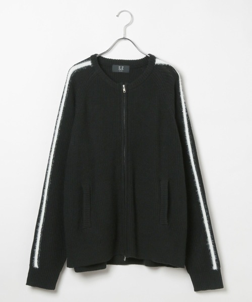 3.3 Field Trip （3.3フィールドトリップ）の「3.3 Field Trip／モヘアラインジップニット（ニット/セーター・メンズ・ブラック/ベージュ・FREE）」の19枚目の写真