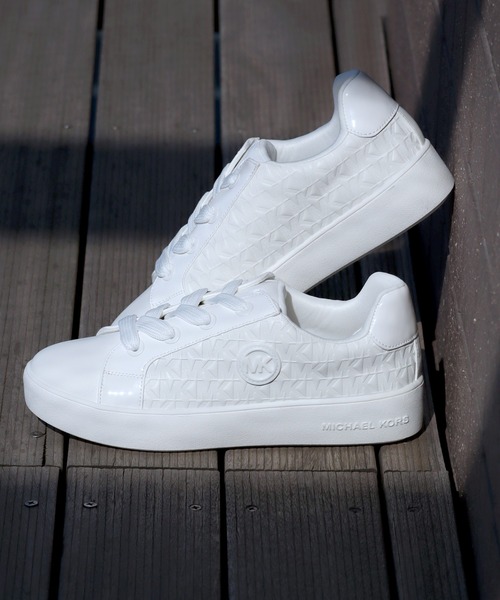 MICHAEL KORS（マイケルコース）の「【MICHAEL KORS/マイケルコース】JORDANA AUDREY/ジョーダン オードリー レースアップスニーカー（スニーカー・レディース・ベージュ/ホワイト・22.5cm/23.5cm/23.0cm）」の22枚目の写真