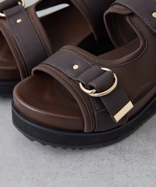 GALLARDAGALANTE（ガリャルダガランテ）の「【2.718】ベルテッドサンダル（サンダル・レディース・ブラウン/ブラック・36/37/38）」の10枚目の写真