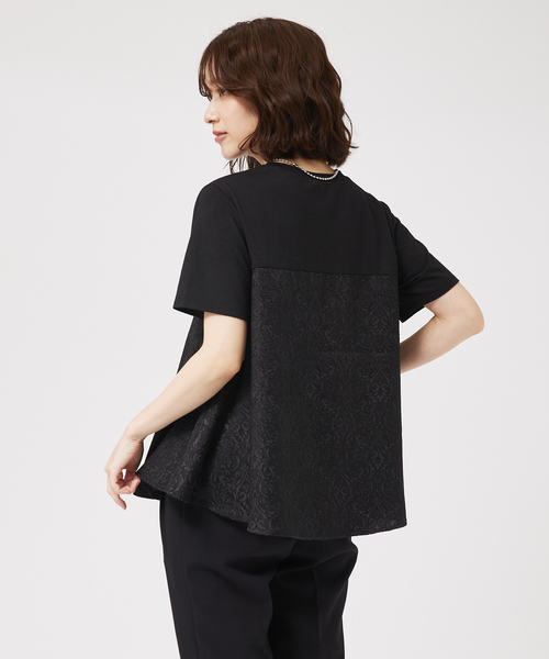 abahouse mavie（アバハウスマヴィ）の「ジャガードコンビプルオーバー（Tシャツ/カットソー・レディース・ホワイト/ブラック/チャコールグレー・フリー）」の19枚目の写真