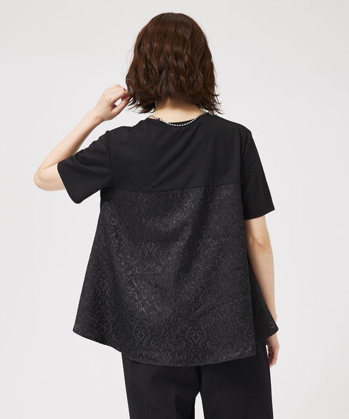 正規品♡ハロウィン♡クロネコジャガードプルオーバー♡グレー セール】ジャガードコンビプルオーバー（Tシャツ/カットソー