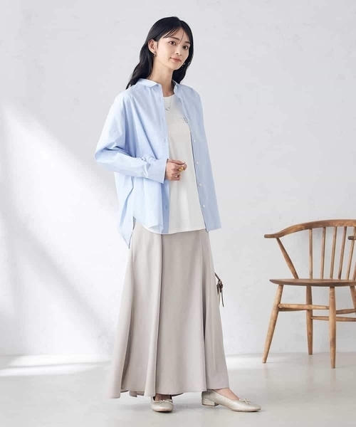 a.v.v(アーヴェヴェ)の「バックタックデザインシャツ(シャツ/ブラウス・レディース・ライトピンク/ブルー/ダークインディゴブルー/ホワイト・40/38/42/36/34)」の17枚目の写真