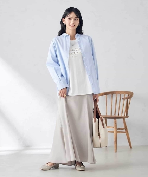 a.v.v(アーヴェヴェ)の「バックタックデザインシャツ(シャツ/ブラウス・レディース・ライトピンク/ブルー/ダークインディゴブルー/ホワイト・40/38/42/36/34)」の18枚目の写真