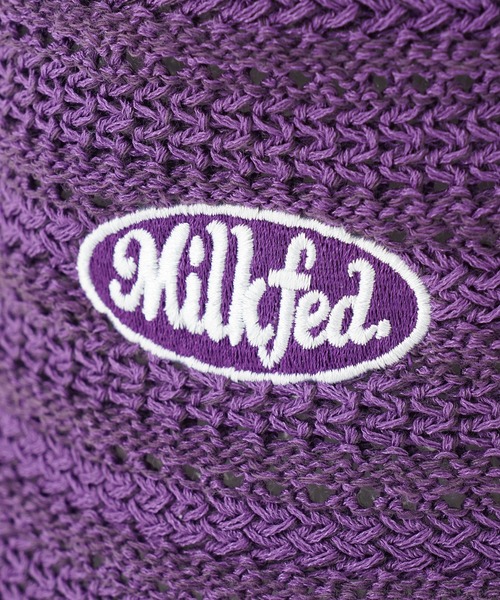 MILKFED.（ミルクフェド）の「LOGO EMBROIDERY KNIT HAT（ハット・レディース・パープル/アッシュ/ブラック・ONE SIZE）」の20枚目の写真