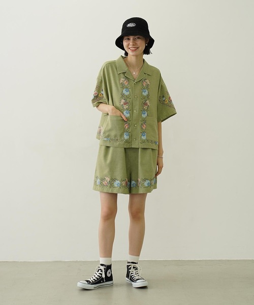 MILKFED.（ミルクフェド）の「LOGO EMBROIDERY KNIT HAT（ハット・レディース・パープル/アッシュ/ブラック・ONE SIZE）」の10枚目の写真