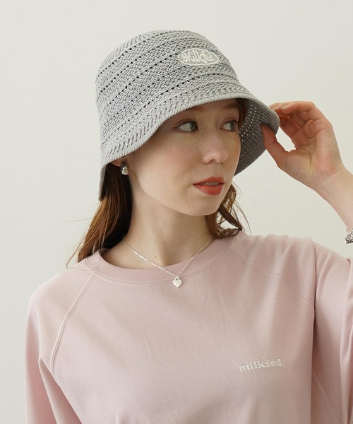 MILKFED.（ミルクフェド）の「LOGO EMBROIDERY KNIT HAT（ハット・レディース・パープル/アッシュ/ブラック・ONE SIZE）」の13枚目の写真