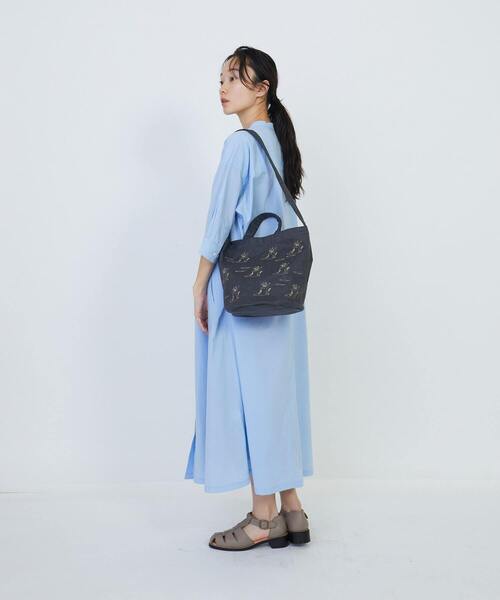 LOISIR（ロワズィール）の「CATエンブロイダリーseauバッグ（ショルダーバッグ・レディース・ナチュラル/チャコールグレー・FREE）」の18枚目の写真