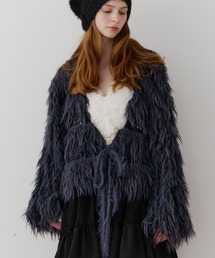 J1U by LA BELLE ETUDE | 2WAYループフェザー×かぎあみニット(ニット/セーター)