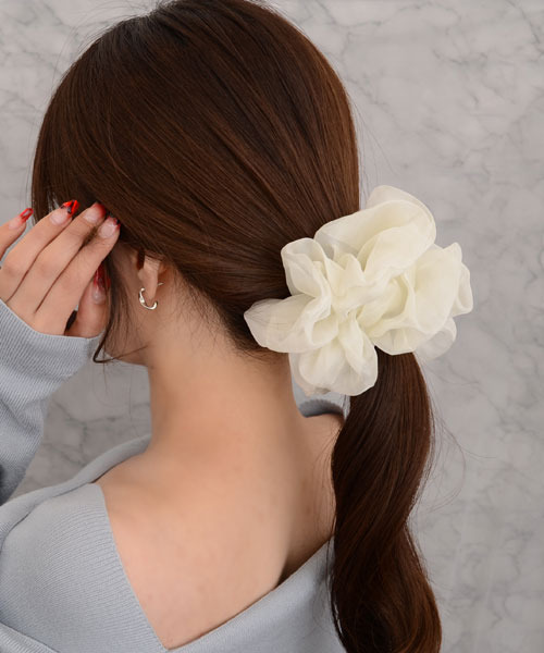 めいこ　シュシュ　２個 シュシュ 同色2個セット レディース キッズ ガールズ ヘア