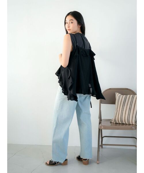 Ungrid（アングリッド）の「コットンフリルキャミ（キャミソール・レディース・イエロー/オフホワイト/ブラック・FREE）」の20枚目の写真