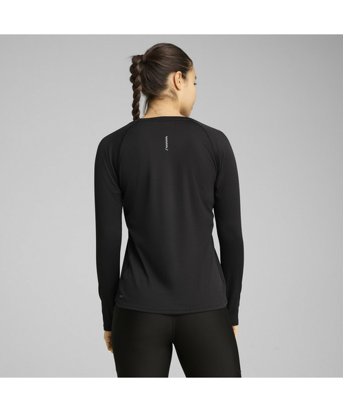 PUMA(プーマ)の「PUMA プーマ ウィメンズ ランニング ラン ヴェロシティ 長袖 Tシャツ(Tシャツ/カットソー・レディース・ブルー系その他/ブラック・SMALL/MEDIUM/X-LARGE/LARGE)」の5枚目の写真