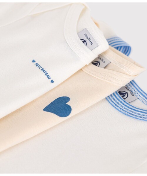 PETIT BATEAU(プチバトー)の「半袖ボディ3枚組(ロンパース・キッズ・その他1・6MONTH/18MONTH/24MONTH/12MONTH)」の6枚目の写真