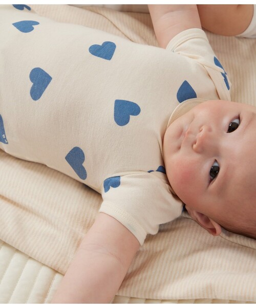 PETIT BATEAU(プチバトー)の「半袖ボディ3枚組(ロンパース・キッズ・その他1・6MONTH/18MONTH/24MONTH/12MONTH)」の8枚目の写真