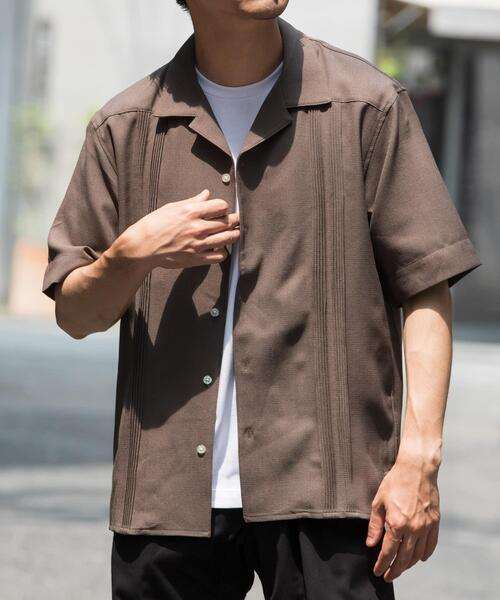 URBAN RESEARCH ROSSO MEN(アーバンリサーチロッソメン)の「『WEB限定』『XLサイズあり』ウォッシャブルドライタッチ半袖シャツ(シャツ/ブラウス・メンズ・ネイビー/グレー/ブラック・X-LARGE/LARGE/MEDIUM)」の19枚目の写真