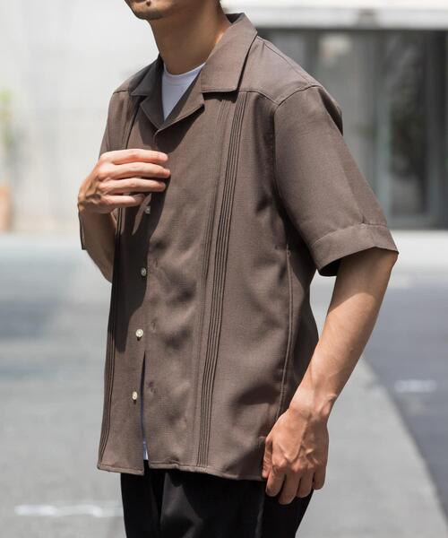 URBAN RESEARCH ROSSO MEN(アーバンリサーチロッソメン)の「『WEB限定』『XLサイズあり』ウォッシャブルドライタッチ半袖シャツ(シャツ/ブラウス・メンズ・ネイビー/グレー/ブラック・X-LARGE/LARGE/MEDIUM)」の18枚目の写真