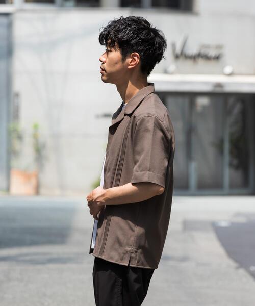 URBAN RESEARCH ROSSO MEN(アーバンリサーチロッソメン)の「『WEB限定』『XLサイズあり』ウォッシャブルドライタッチ半袖シャツ(シャツ/ブラウス・メンズ・ネイビー/グレー/ブラック・X-LARGE/LARGE/MEDIUM)」の16枚目の写真