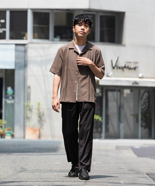 URBAN RESEARCH ROSSO MEN(アーバンリサーチロッソメン)の「『WEB限定』『XLサイズあり』ウォッシャブルドライタッチ半袖シャツ(シャツ/ブラウス・メンズ・ネイビー/グレー/ブラック・X-LARGE/LARGE/MEDIUM)」の14枚目の写真