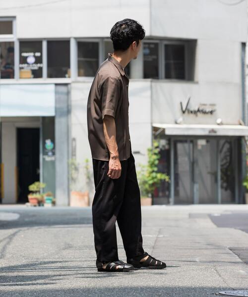 URBAN RESEARCH ROSSO MEN(アーバンリサーチロッソメン)の「『WEB限定』『XLサイズあり』ウォッシャブルドライタッチ半袖シャツ(シャツ/ブラウス・メンズ・ネイビー/グレー/ブラック・X-LARGE/LARGE/MEDIUM)」の13枚目の写真