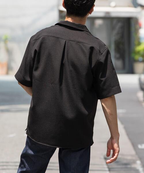 URBAN RESEARCH ROSSO MEN（アーバンリサーチロッソメン）の「『WEB限定』『XLサイズあり』ウォッシャブルドライタッチ半袖シャツ（シャツ/ブラウス・メンズ・ネイビー/グレー/ブラック・X-LARGE/LARGE/MEDIUM）」の5枚目の写真