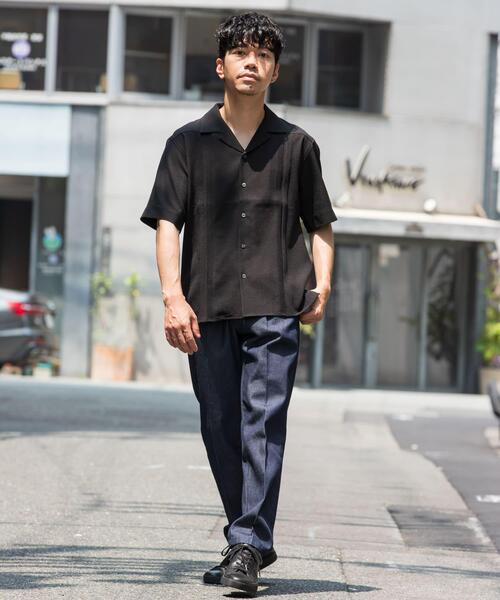 URBAN RESEARCH ROSSO MEN（アーバンリサーチロッソメン）の「『WEB限定』『XLサイズあり』ウォッシャブルドライタッチ半袖シャツ（シャツ/ブラウス・メンズ・ネイビー/グレー/ブラック・X-LARGE/LARGE/MEDIUM）」の7枚目の写真