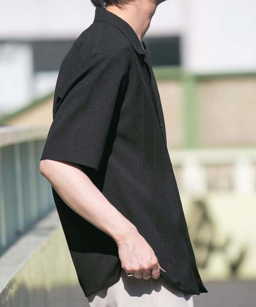 URBAN RESEARCH ROSSO MEN（アーバンリサーチロッソメン）の「『WEB限定』『XLサイズあり』ウォッシャブルドライタッチ半袖シャツ（シャツ/ブラウス・メンズ・ネイビー/グレー/ブラック・X-LARGE/LARGE/MEDIUM）」の11枚目の写真