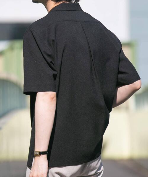 URBAN RESEARCH ROSSO MEN（アーバンリサーチロッソメン）の「『WEB限定』『XLサイズあり』ウォッシャブルドライタッチ半袖シャツ（シャツ/ブラウス・メンズ・ネイビー/グレー/ブラック・X-LARGE/LARGE/MEDIUM）」の12枚目の写真