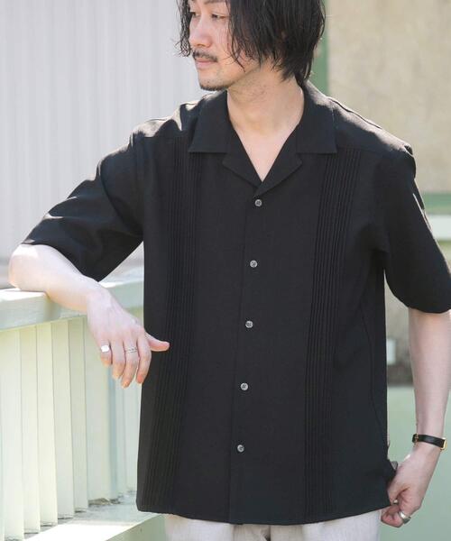 URBAN RESEARCH ROSSO MEN（アーバンリサーチロッソメン）の「『WEB限定』『XLサイズあり』ウォッシャブルドライタッチ半袖シャツ（シャツ/ブラウス・メンズ・ネイビー/グレー/ブラック・X-LARGE/LARGE/MEDIUM）」の14枚目の写真