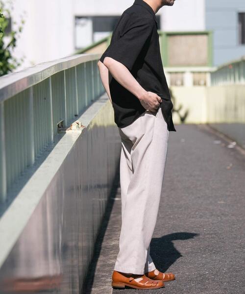 URBAN RESEARCH ROSSO MEN（アーバンリサーチロッソメン）の「『WEB限定』『XLサイズあり』ウォッシャブルドライタッチ半袖シャツ（シャツ/ブラウス・メンズ・ネイビー/グレー/ブラック・X-LARGE/LARGE/MEDIUM）」の16枚目の写真