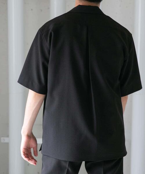 URBAN RESEARCH ROSSO MEN（アーバンリサーチロッソメン）の「『WEB限定』『XLサイズあり』ウォッシャブルドライタッチ半袖シャツ（シャツ/ブラウス・メンズ・ネイビー/グレー/ブラック・X-LARGE/LARGE/MEDIUM）」の21枚目の写真