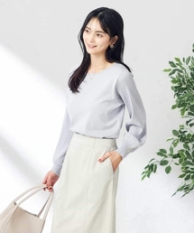 【雑誌InRed(宝島社)4月号掲載】プリーツスリーブ美ラクるニット