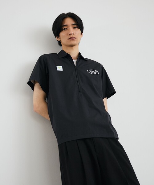 City Ambient Products(シティアンビエントプロダクツ)の「【City Ambient Products別注】REDKAP: ハーフシップ 半袖 シャツ(シャツ/ブラウス・メンズ・ベージュ/コバルトブルー/ブラック・SMALL/MEDIUM/LARGE)」の1枚目の写真