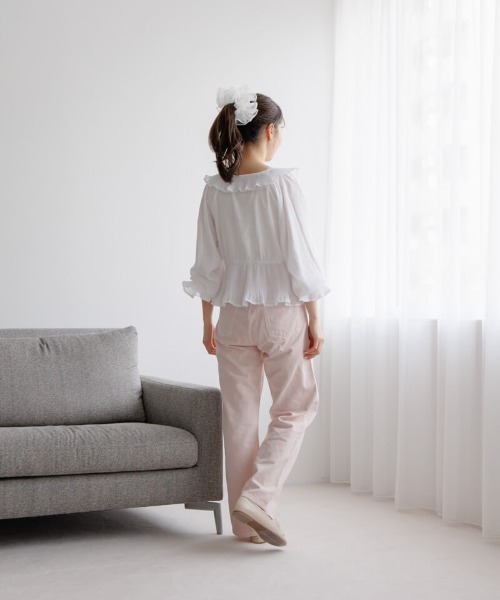 flower（フラワー）の「オーバーラップシュシュ（シュシュ・レディース・カーキ/ホワイト・FREE）」の10枚目の写真