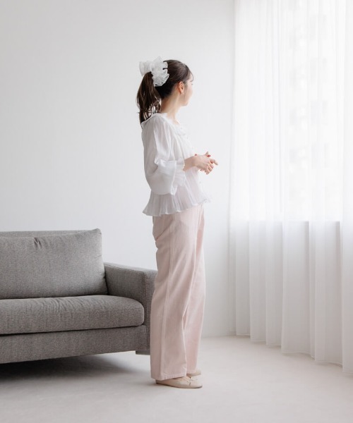 flower（フラワー）の「オーバーラップシュシュ（シュシュ・レディース・カーキ/ホワイト・FREE）」の11枚目の写真