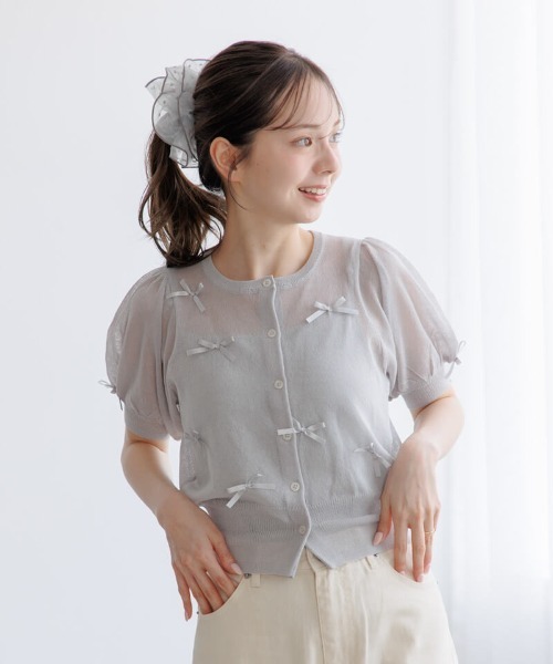 flower（フラワー）の「オーバーラップシュシュ（シュシュ・レディース・カーキ/ホワイト・FREE）」の17枚目の写真